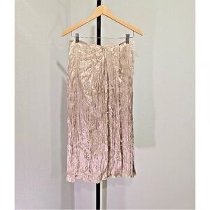 Vince Cream Textured Midi Skirt